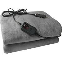Sojoy Manta eléctrica de Viaje calefactada de 12V con Temporizador de 45 para embarcaciones de Camiones o vehículos…